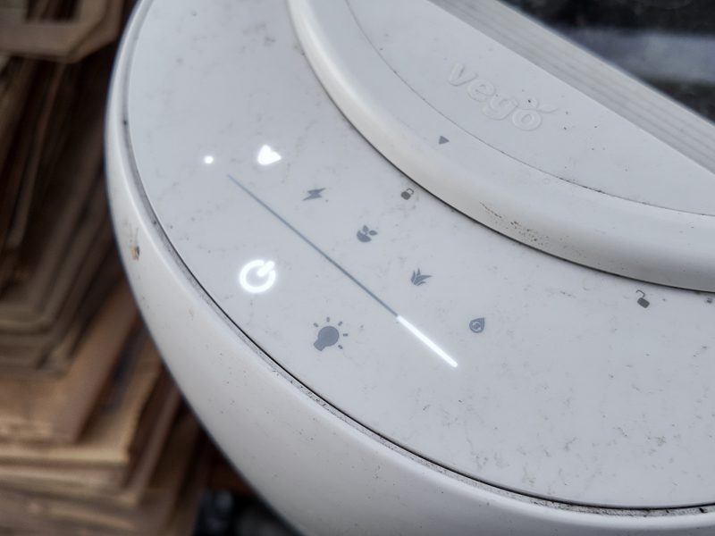 vego countertop composter buttons